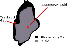 general geological map of Brasstown Bald